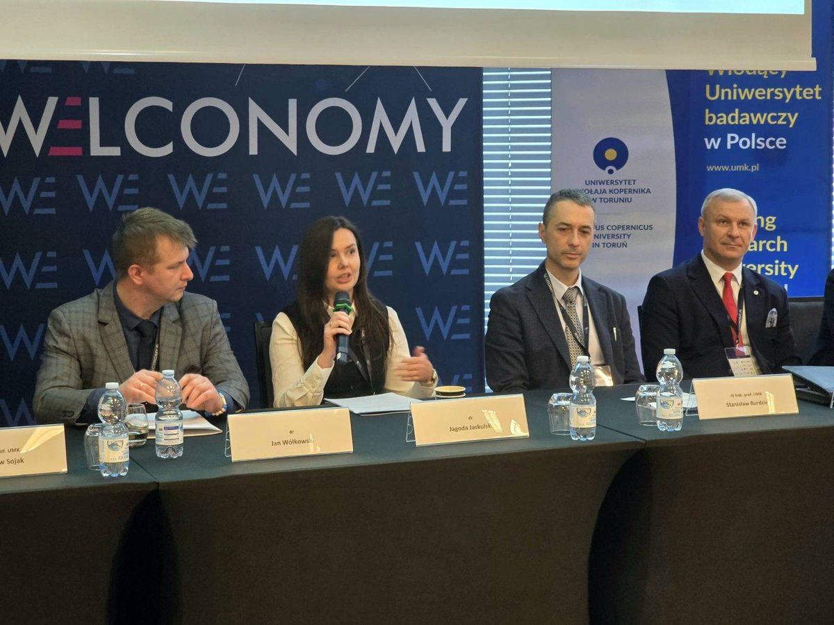ICSTS2026's tweet photo. W ramach kolejnej edycji Welconomy Forum in Torun w Strefie UMK odbył się panel ekspercki pt. „Odporność regionu w dobie wyzwań technologicznych: prawo, społeczeństwo i etyka jako filary rozwoju Kujaw i Pomorza”. https://t.co/FM7agOXwZo