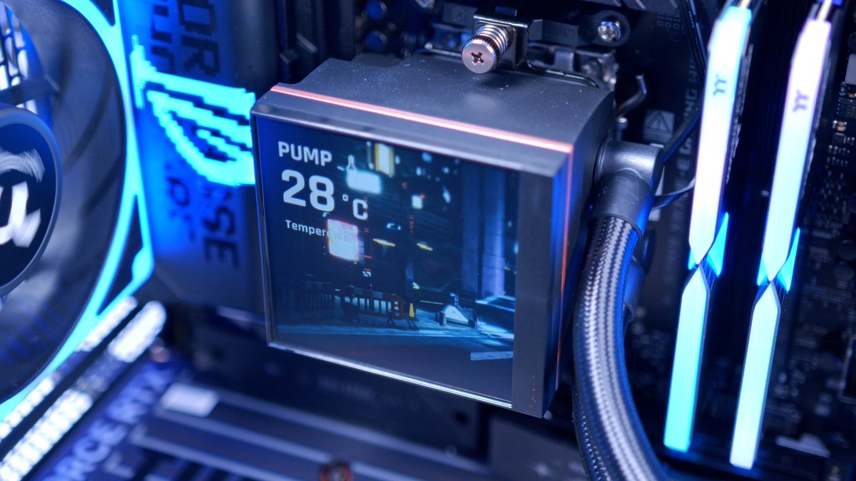 Thermaltake_UK_'s tweet photo. MAGFloe features a square LCD screen that lets you monitor system data or showcase custom visuals, bringing performance and personalization together in one sleek AIO.
📸 @GeekaWhat 
📪 Check it out: https://t.co/Eu9Orx3mVc
#Thermaltake #MAGFloe #AIO #SquareLCD #LCDCustomization https://t.co/4uyKuxY5S7
