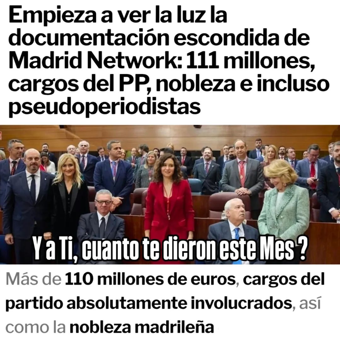 jebl_'s tweet photo. El caso de Madrid Network es el episodio más lugubre y controvertidos de la gestión de fondos públicos en la Comunidad de Madrid,  bajo la etapa de Esperanza Aguirre.

Lo que nació como una red para impulsar la innovación (I+D+i) terminó convirtiéndose en una cueva de ladrones... https://t.co/grCaqNp4Ws