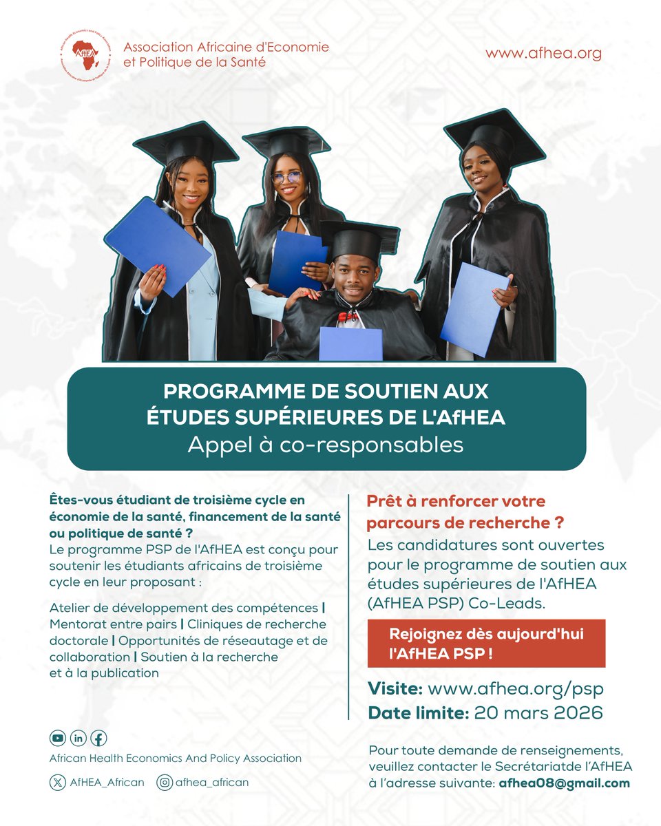 African Health Economics and Policy Association tweet media