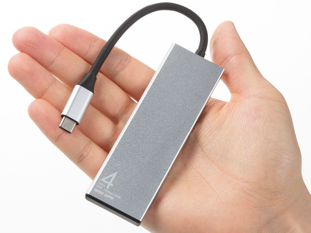 hermita_akiba's tweet image. 【リリース】サンワサプライ、厚さ8mm・重さ40gの超スリムな4ポートUSB Type-Cハブ「USB-10TCP38SV」本日発売

全ポート10Gbps対応に加え、PD 100W入力（最大85W給電）をサポート。放熱性に優れたアルミ筐体採用で、持ち運びにも最適。 gdm.or.jp/pressrelease/2…
#サンワサプライ #USBハブ #TypeC