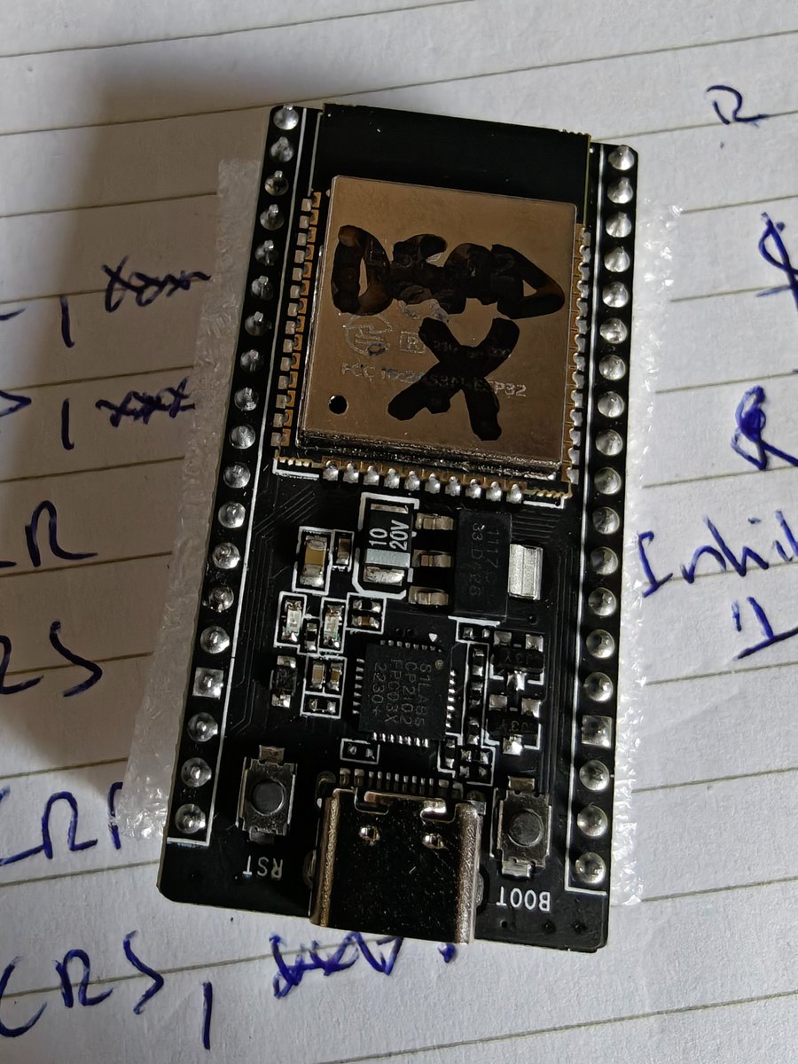 Good bye little one, you were the first victim of the project, you clearly didn't like that little voltage incident...