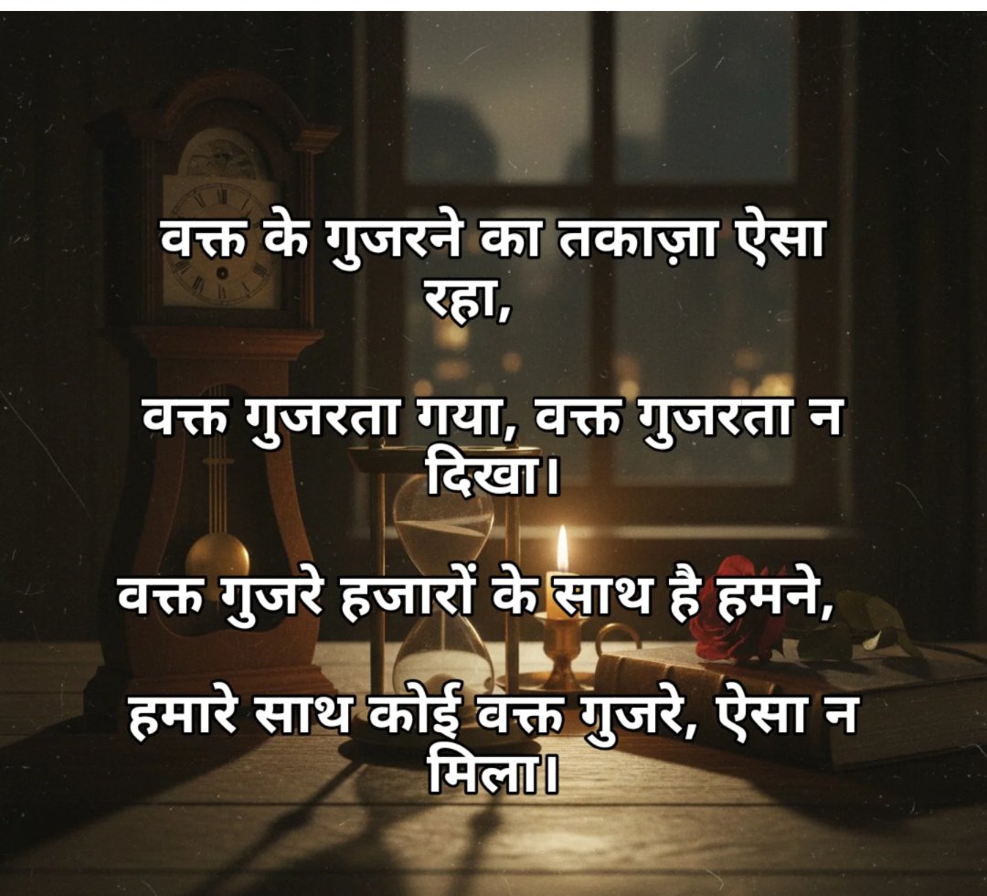 penofvagmi's tweet photo. वक्त गुजरे हजारों के साथ है हमने,
हमारे साथ कोई वक्त गुजरे, ऐसा न मिला।
The ultimate irony of a connected world: thousands of faces, but a shortage of shared moments. ⏳💔
#Poetry #HindiShayari #PenOfVagmi #Waqt #Solitude #WritingCommunity #Zindagi https://t.co/i3rv1NhP6W