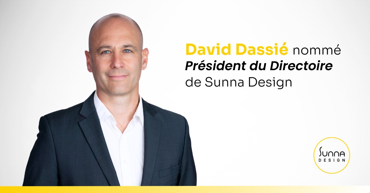 SunnaDesign's tweet image. 🚀 David Dassié est nommé Président du Directoire de Sunna Design. 

✔️Cap : solaire autonome, expansion internationale et transition énergétique des territoires.

Le communiqué complet👉sunna-design.com/david-dassie-n…

#EnergyTransition #SolarLighting #EclairageSolaire #SunnaDesign
