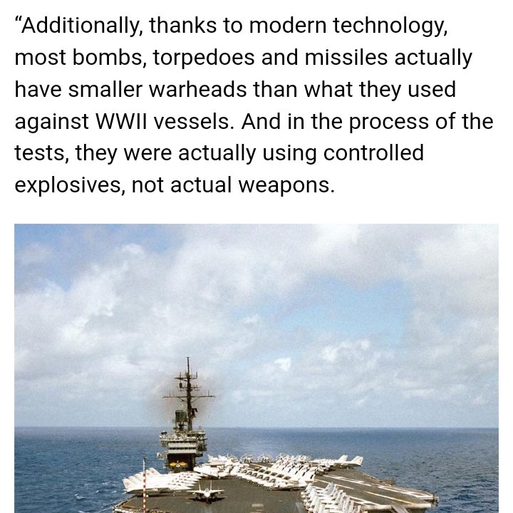 🇺🇲 It's truly crazy how the story USS America demolition was spinned 😂

1. they weren't trying to sink it, but assess damage in a controlled manner
2. fully loaded with ammo and fuel would obviously make it easier to sink
3. a single hit on the deck would put it out of service