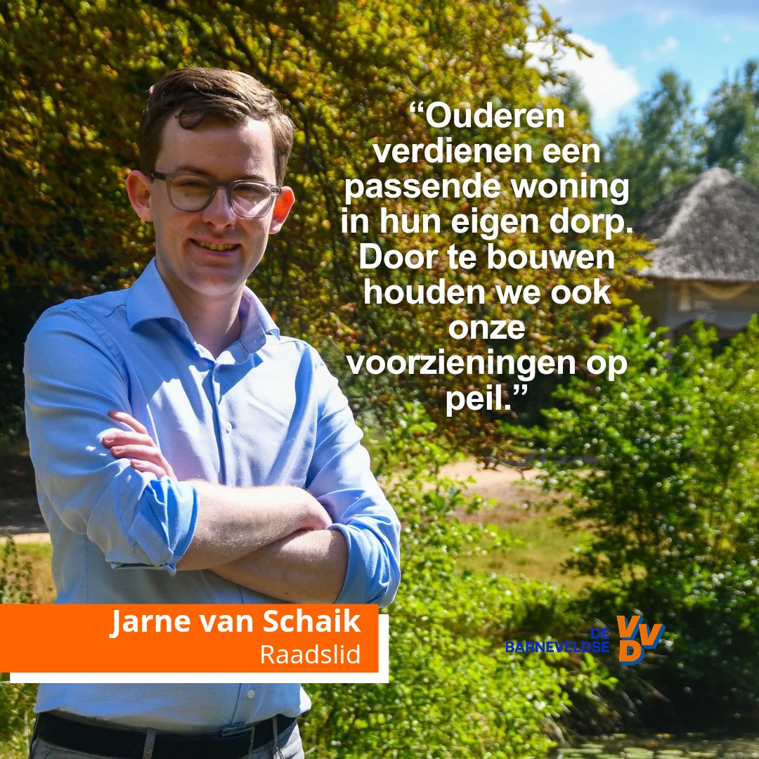 🏡 Woningbouw: tijd om te leveren.
Het bouwtempo blijft achter. In 2025 werden slechts 244 woningen opgeleverd, terwijl de ambitie 600 per jaar is. Dat moet beter. 

Jarne en Gerben stellen schriftelijke vragen 👇
vvd-barneveld.nl/2026/02/20/won…
