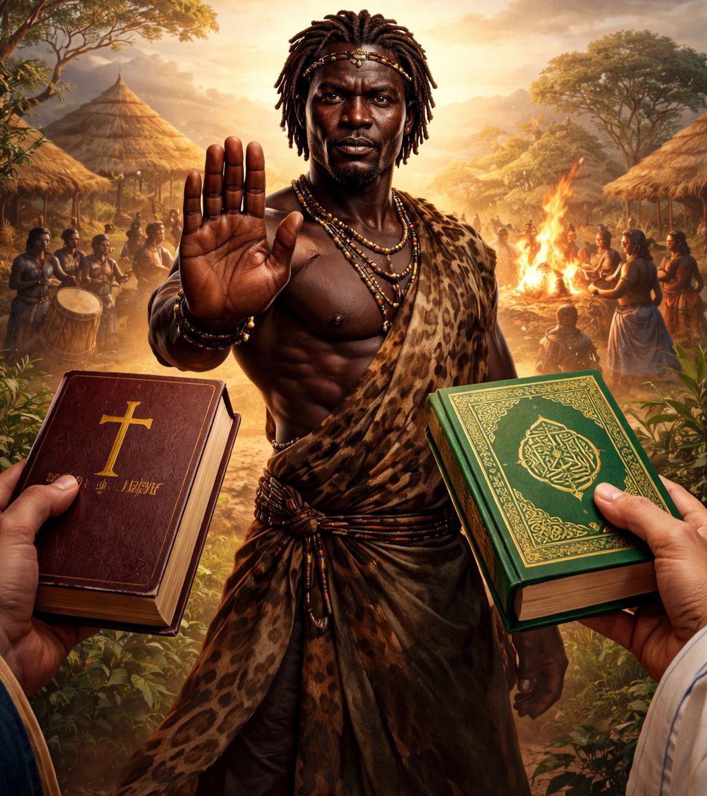 No thank you!, and be careful about what you introduce in my land again. There is no true knowledge, and wisdom in that pre-planned Manual of control that can be compared to the Devine knowledge, and wisdom of my  ancestors that you wanted to erase with stereotypes, even from the