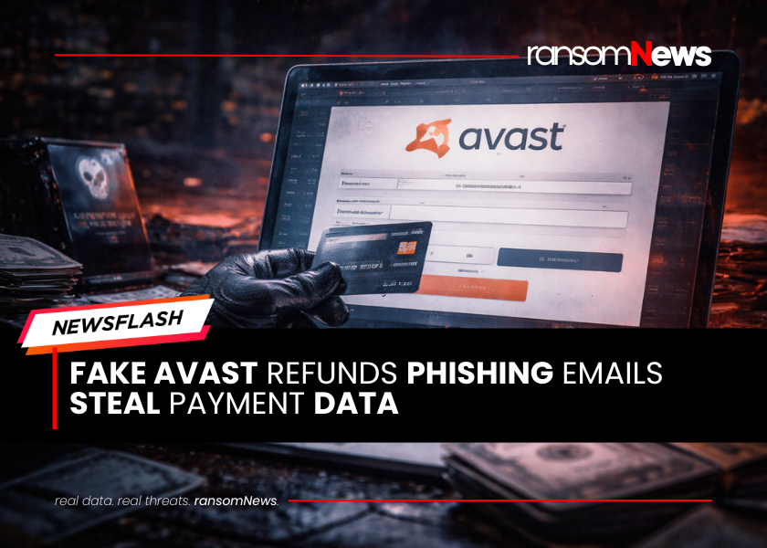 ransomnews's tweet photo. 🚨 Refund scam impersonates Avast

Threat actors are spoofing #Avast refund notifications to trick victims into submitting credit card details, leveraging brand impersonation, urgency tactics, and fake support workflows to harvest financial data.

🔗 read more: https://t.co/JYd9HSa9nm

#ransomNews #Phishing #ScamAlert