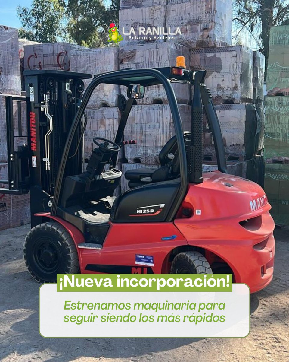polveroranilla's tweet photo. Estrenamos maquinaria para seguir siendo los más rápidos🏗️
En Polvero La Ranilla tenemos un objetivo claro: que tu obra no se detenga. Por eso, acabamos de incorporar esta nueva carretilla a nuestra flota
🌐https://t.co/ihB1Bp4MVv
📞615941994 
 #ReformasSevilla #MueblesLaRanilla https://t.co/xQ1b5Z5yO2