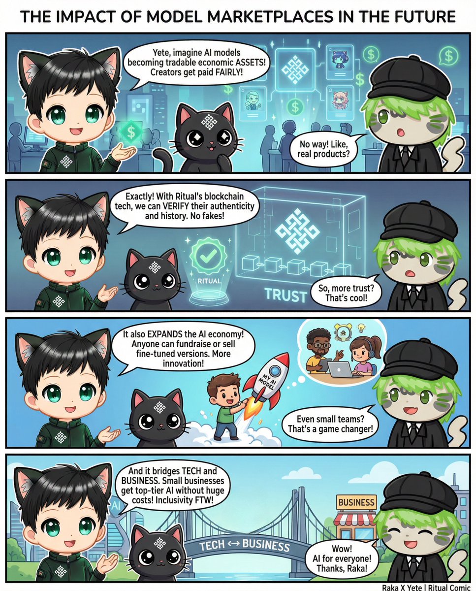 AI model marketplaces will transform models into tradable digital assets, unlock global access for builders, enable transparent verification onchain and create fair incentives for creators.

The future of AI isn’t just smarter models it’s open, programmable and economically