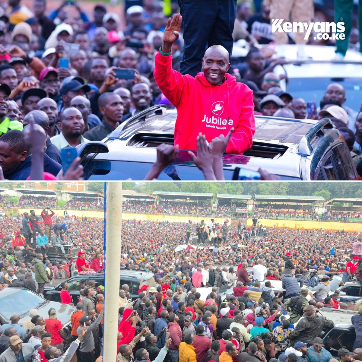 Former Education CS Ezekiel Machogu joins Matiang'i, Kalonzo and Gachagua's United Opposition Rally in Kisii