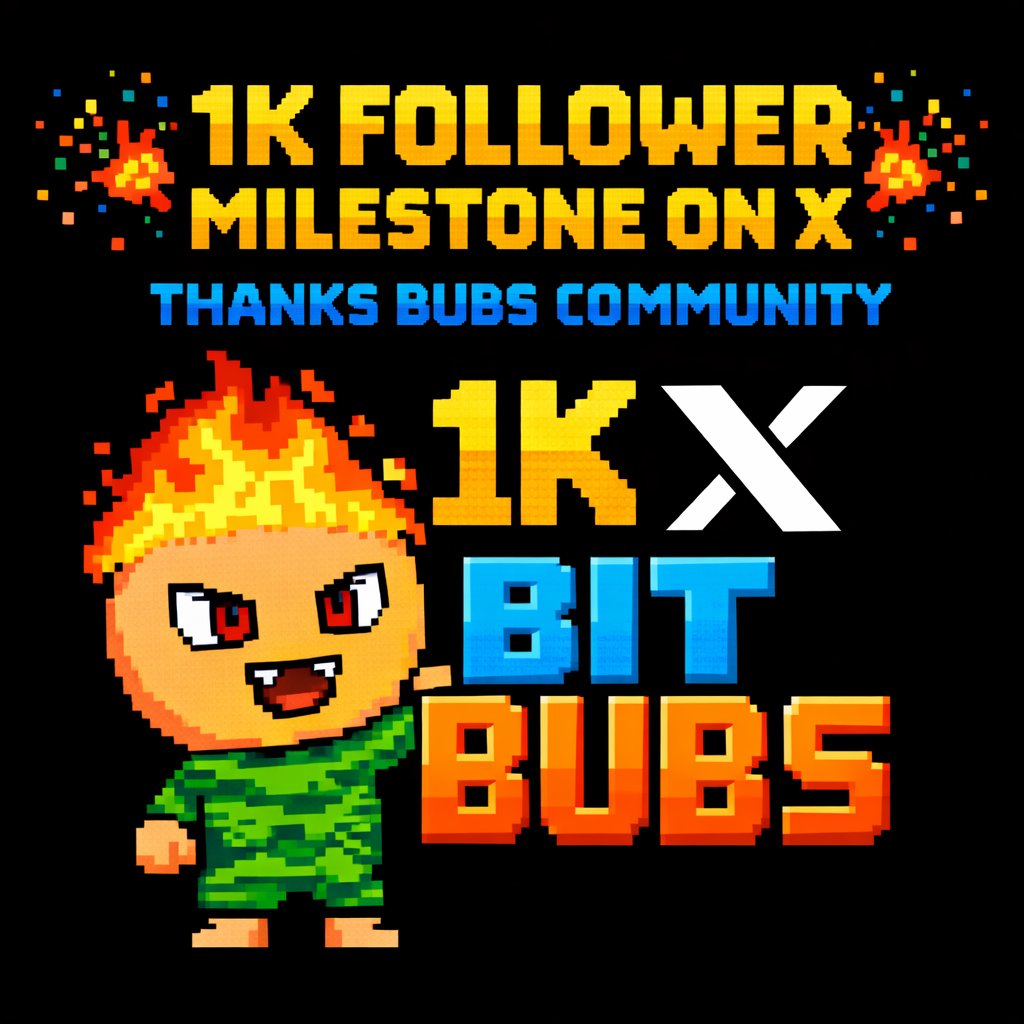 1000 BUBS STRONGER 👾🚀

To everyone who has joined the journey so far, we appreciate the overwhelming support!

The real retro revolution is just getting started. 

To celebrate 1K with our early supporters, the stakes in the Cosmic Arena just got higher.

The Top 10 players on