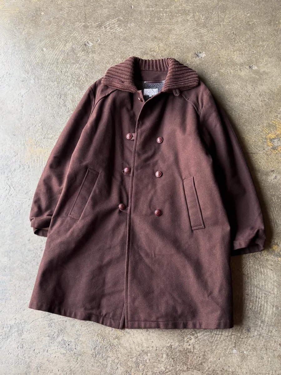 New stock 1990's ARMANI JEANS donkey coat detachable liner made in