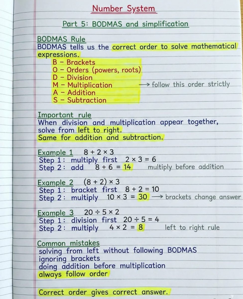 Learn BODMAS