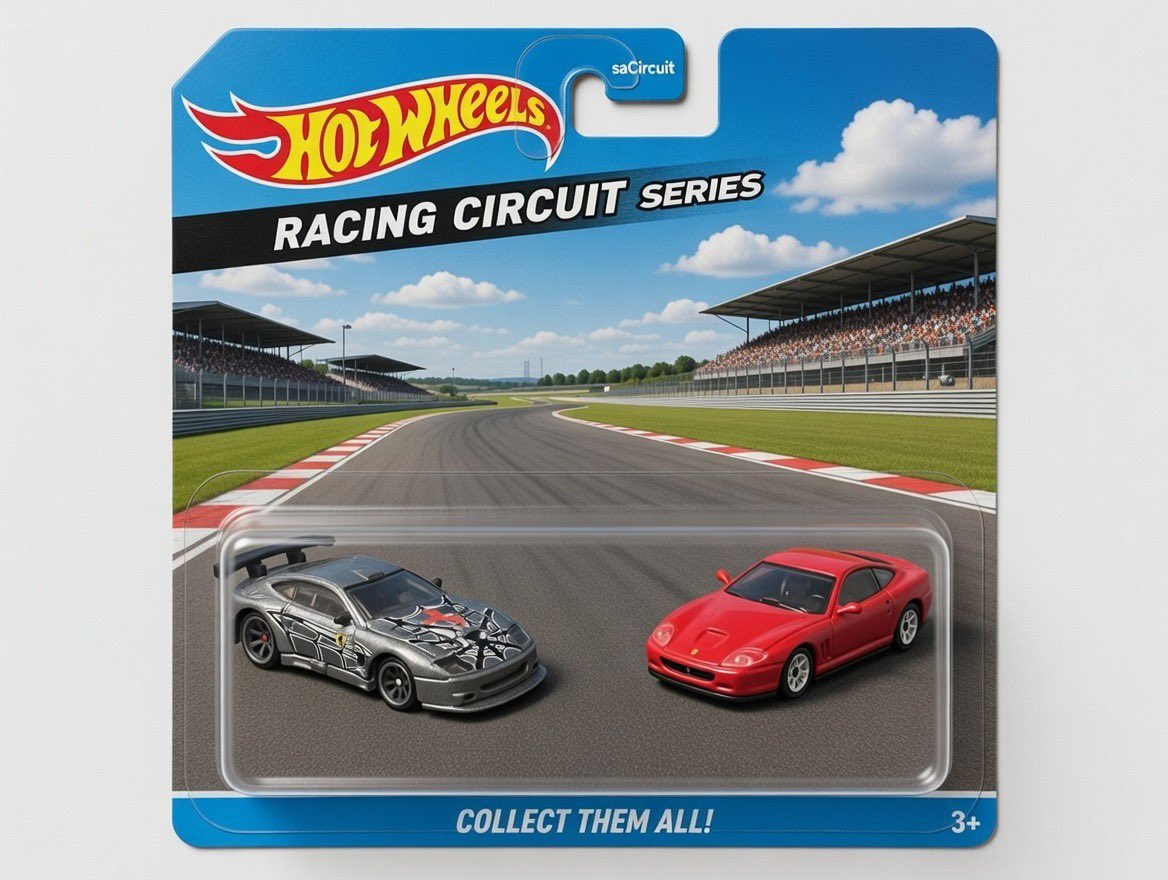 京商 フェラーリ575Mマラネロと #ホットウィール フェラーリ575GTC