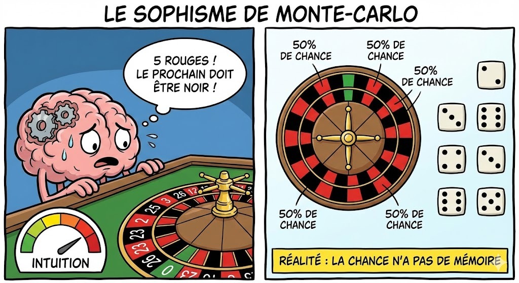 Le Sophisme de Monte-Carlo : Pourquoi votre cerveau vous ment sur le hasard ?
ballajack.com/sophisme-monte…