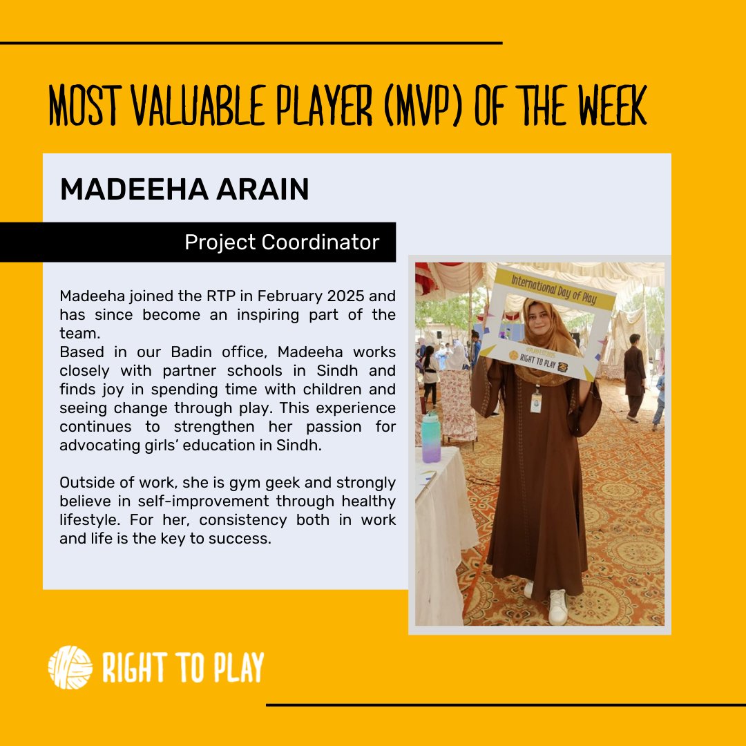 Right To Play Pak tweet media