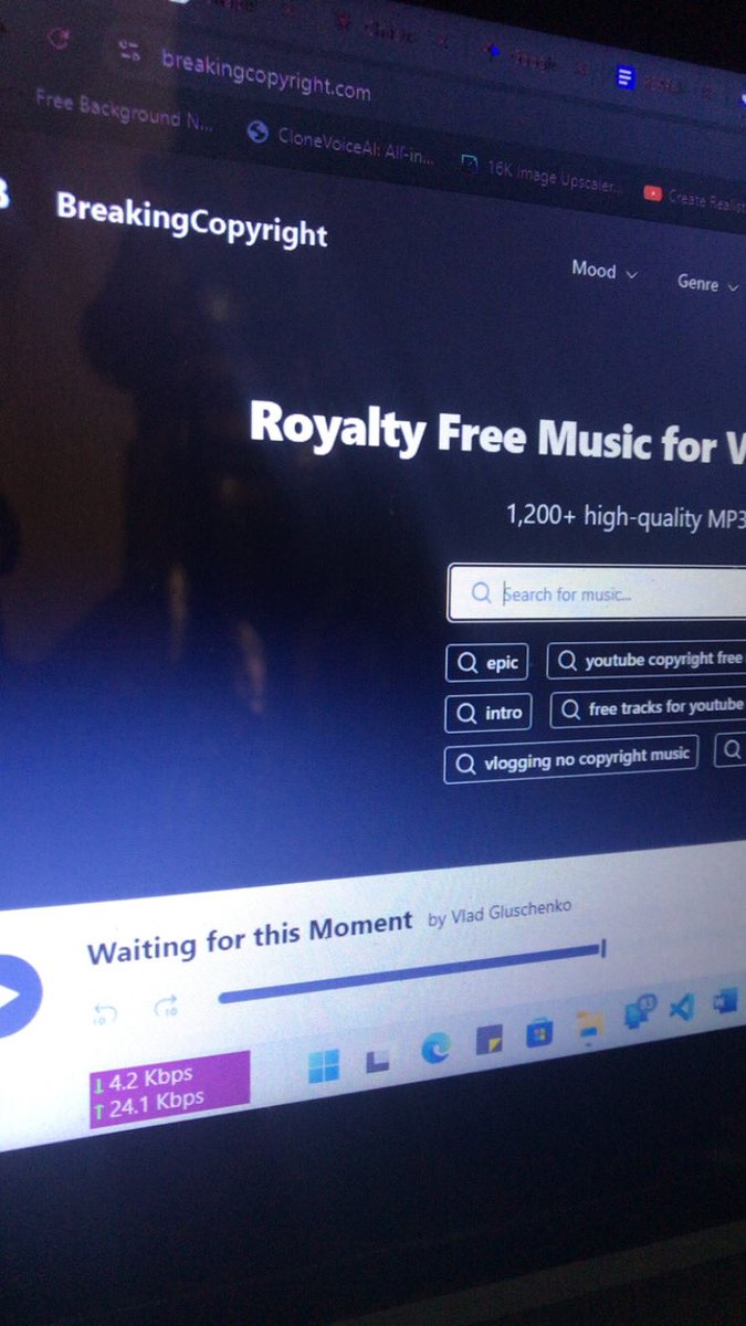 looking for royalty free music for your YouTube videos with no copyright?

This is for you!

breakingcopyright.com is your go-to 
if this helps, let me know ☺️