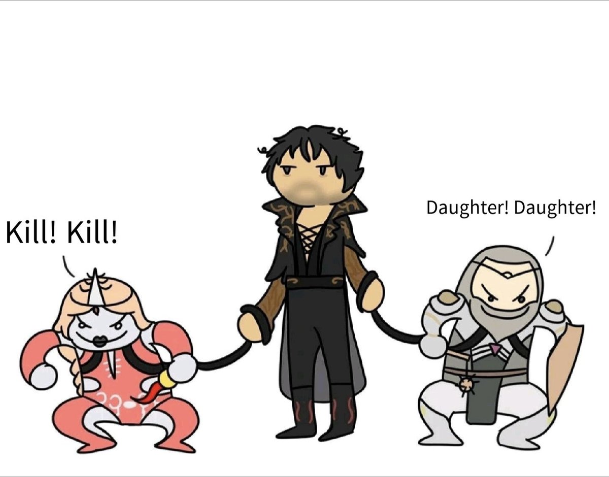 chuxia6912's tweet photo. Every time I see this picture, I just can't help but laugh. Moments like this really make Gortash feel Durge’s absence. https://t.co/6M6xSIDjdi
