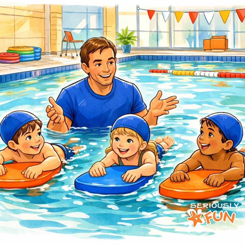 Swimming is a full-body dance! 🏊‍♂️ It builds AMAZING coordination &amp; timing for kids aged 3-12! 🧡 These skills give a BIG boost for school &amp; sports! 💙 See the progress in Maidenhead or Slough! 🌟 
www.seriouslyfun.