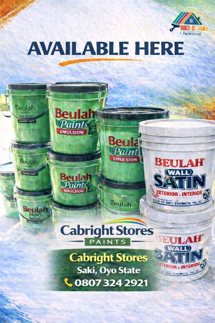 BEULAH & AGES PAINTS (IBADAN) tweet media