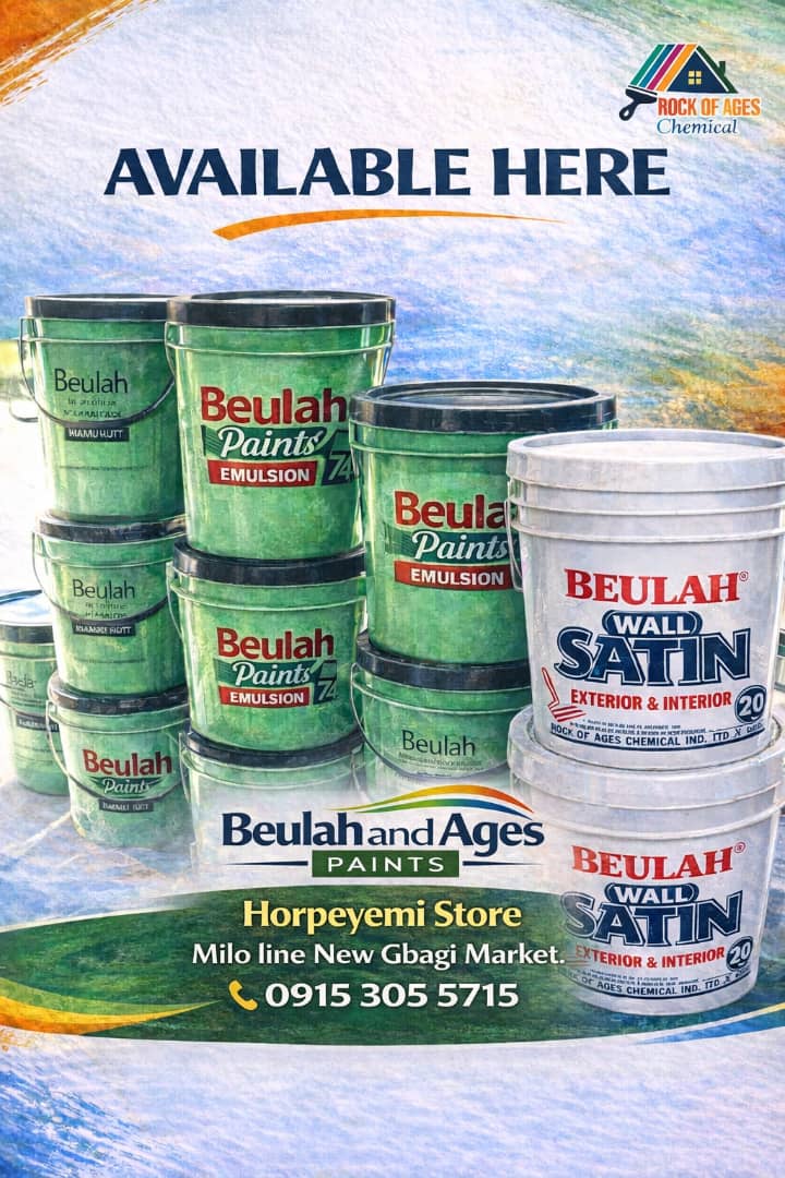 BEULAH & AGES PAINTS (IBADAN) tweet media