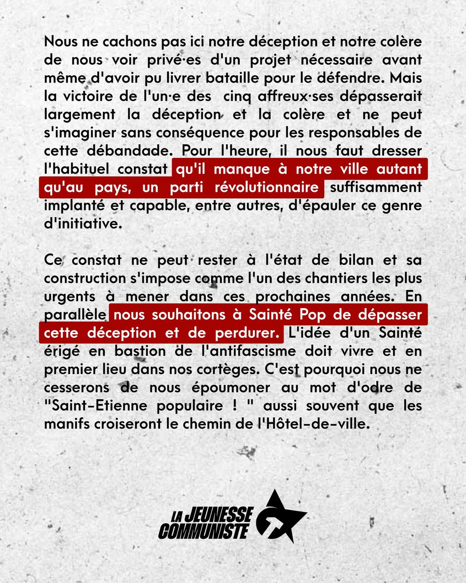 Jeunes Communistes de la Loire tweet media