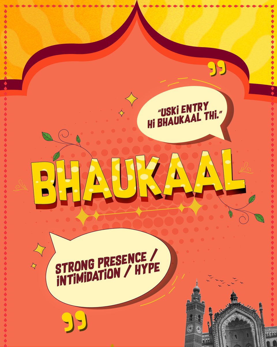 bewakoof's tweet photo. Muskuraiye, aap Lucknow mein hain ๐๏ธโจ
Ye sirf jagah nahi, bhaukaal hai.
From endless โbakaitiโ to casually saying โzyada nawabi cha rahi hai?โ this is what lucknow sound like
Drop your cityโs slang in the comments ๐๐ป
#Lucknow #Slanguage #Lucknawi #Slang #Rapper https://t.co/jLwmvlI909