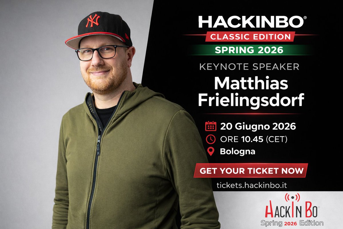 HackInBo® Infosec Security Conference & Training tweet media