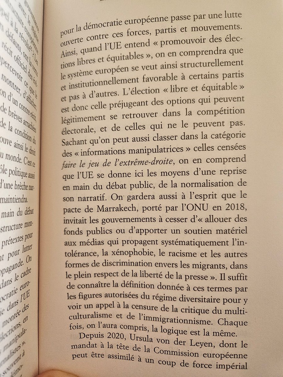 J'ai cru comprendre que certains en appellent à une reprise en main de l'espace public en 2027 - autrement dit, ils souhaitent mater les réseaux sociaux. Voilà ce que j'écrivais à ce sujet en 2023 dans mon livre Le totalitarisme sans le goulag.