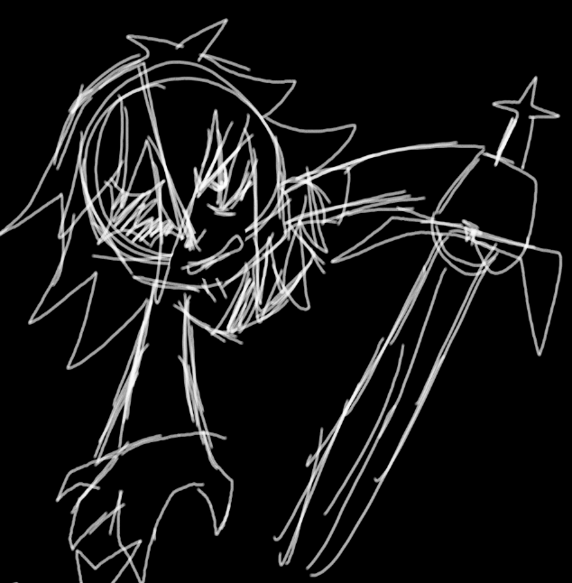 * She points her blade at him and takes up a defensive stance

Arc! Some one spoke to me, telling me you are unwell... So I am here to aid you