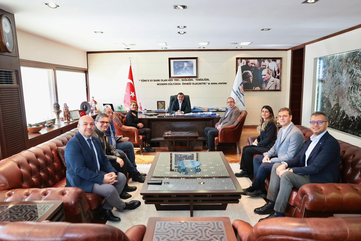 Türkiye Yeşilay Cemiyeti Denizli Şubesi Başkanı Sayın Fatih Gün ve yönetimini,

Makine Mühendisleri Odası Denizli Şubesi Başkanı Sayın Dr. Öğr. Üyesi Öner Atalay ve yönetimini makamımızda ağırladık.