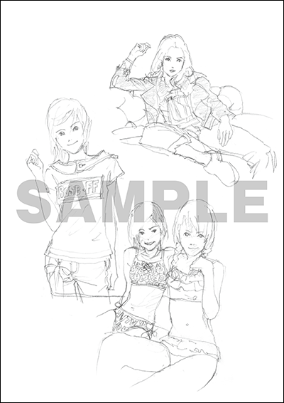 特典小冊子「本田雄ラクガキ本」は本田さんがプライベートで描いたラフイラストを収録した小冊子です。ラフイラストはいずれも、この小冊子が初公開となります。 