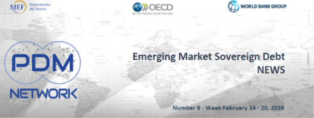 📣The Emerging Market Debt  News - Weekly Newsletter n. 8, 2026 -🗓️ Week February 14-20
is now available here👉shorturl.at/VnNGw
📝Subscribe to our newsletters 
 👉bit.ly/495cxJG
#publicdebt #sovbonds #EmergingMarkets
<a href="/MEF_GOV/">MEF</a>
<a href="/OECD/">OECD ➡️ Better Policies for Better Lives</a>
<a href="/WorldBank/">WorldBank</a>