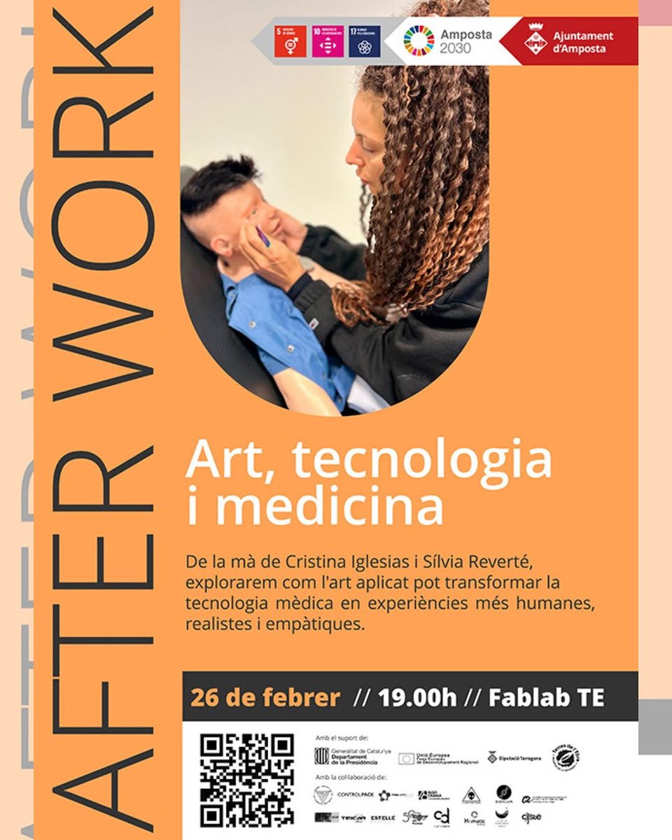 La nostra directora de CISTE, la Dra. Silvia Reverté, participarà dijous, conjuntament amb la Cristina Jobs, a l'After Work organitzat per FabLab Amposta per compartir el projecte d'humanització dels simuladors d'alta fidelitat en salut.

docs.google.com/forms/d/e/1FAI…

#CISTE #URV