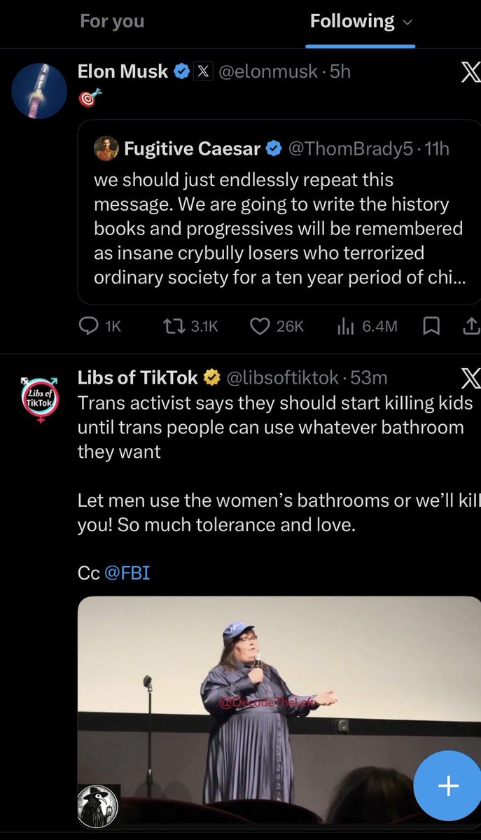 cskaba's tweet photo. @elonmusk Yet these two posts are together in my feed...why would anyone think this era is over? They're in a holy war, willing to kill and die. Yet we are not insane radicals, so we can only arrest and prosecute. Which side do you think will triumph? Men of the west, the beacons are lit. https://t.co/wZZyxTf6Rz