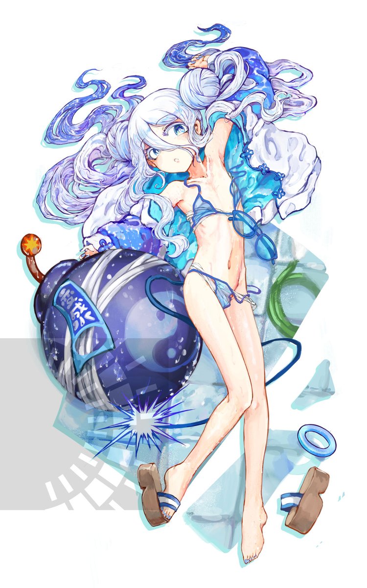 ボンバーガール
水着スイスイ