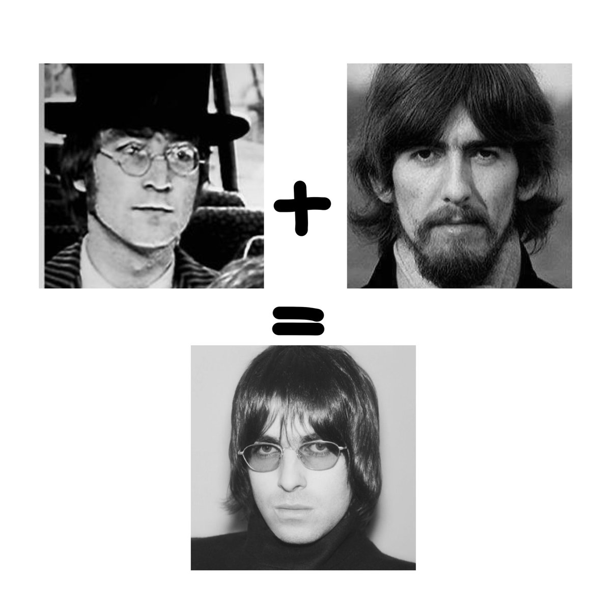 The facecard that you get when your parents is George Harrison and John Lennon