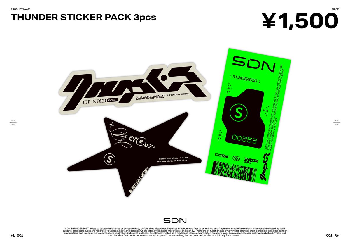 ステッカー売ってます❗️ #SDN_THUNDERBOLT