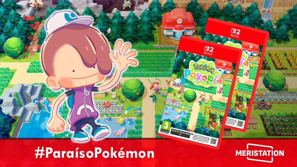 🌱 ¡Nuevo concurso! 🌱

🎁 Regalamos dos copias físicas de Pokémon Pokopia para Nintendo Switch 2

🔄 RT y follow
➡️ Comenta con el hashtag #ParaísoPokémon, menciona a dos amigos, y responde, ¿qué harías con ellos en el juego?