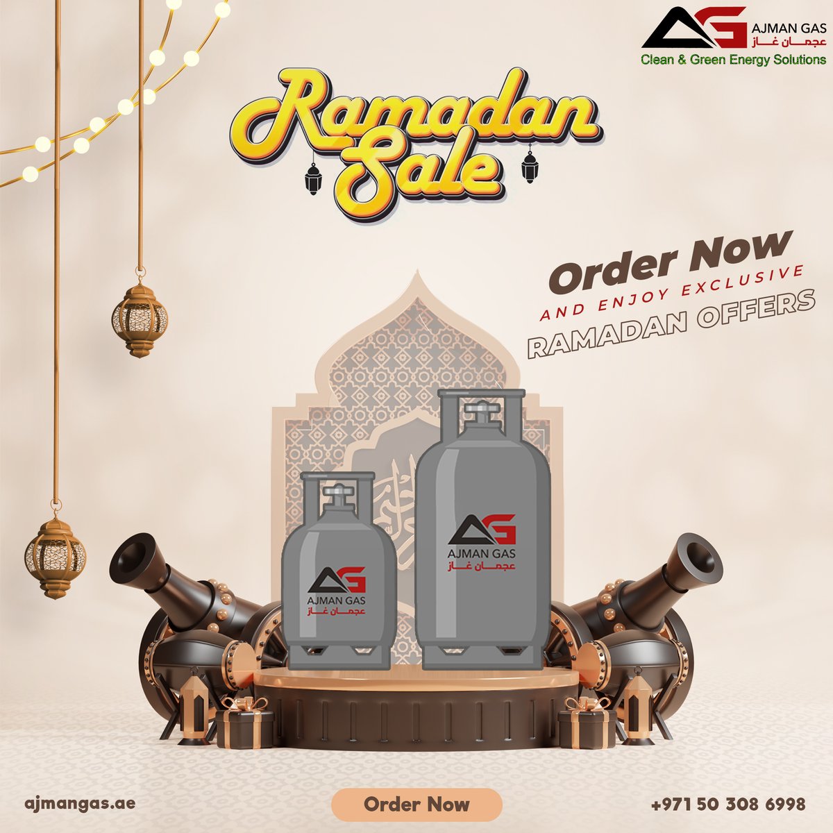 ajman_gas's tweet image. Order now and enjoy exclusive Ramadan offers!
Ensure uninterrupted cooking this holy month with safe, reliable LPG delivery right to your doorstep.

Order now:  +971 50 308 6998

#RamadanSale #AjmanGas #RamadanOffers #LPGDelivery #Ramadan2026