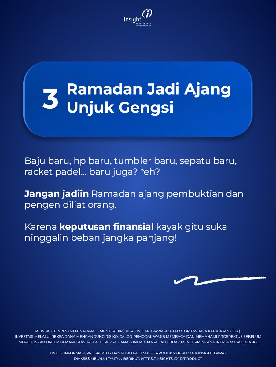Insight_INV's tweet photo. Kadang yang bikin Ramadan terasa berat itu bukan puasanya…
tapi pengeluaran yang kebablasan 

Ramadan itu tentang menahan diri,  termasuk dari keputusan yang bisa jadi beban setelah Lebaran.
Yuk lebih bijak, biar tetap tenang dan #BetterINRamadan https://t.co/hP8GSJwjHF