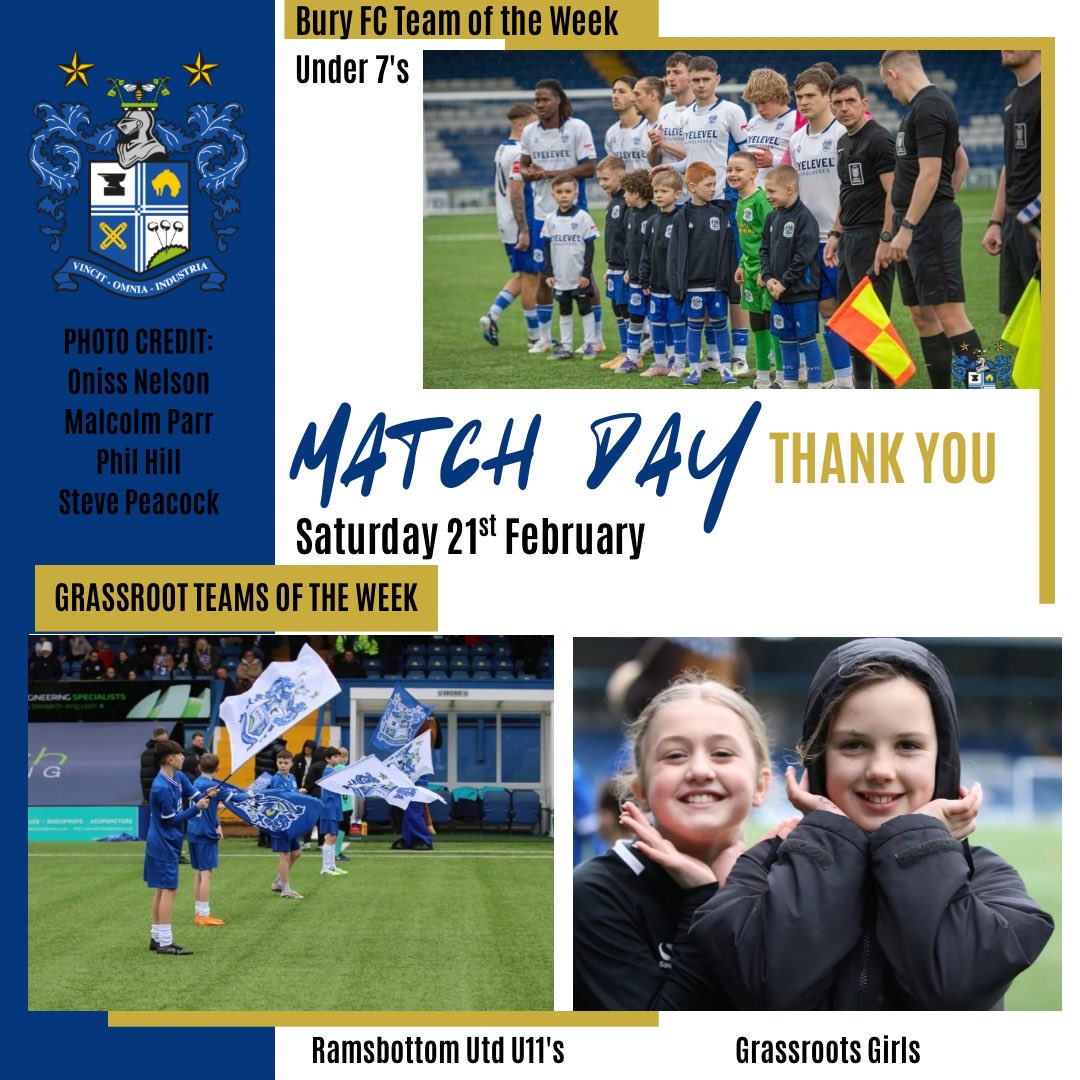 BuryFC Community Trust tweet media