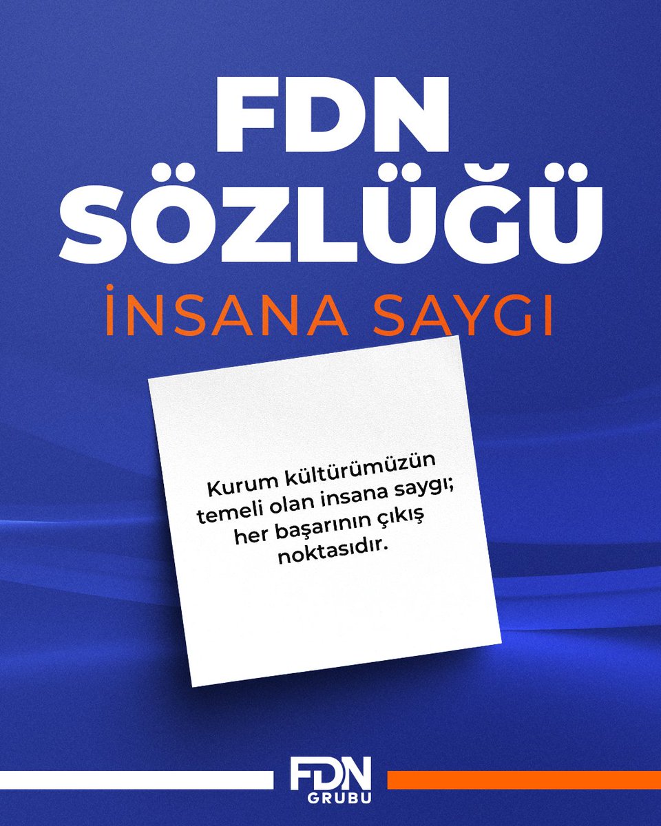 FDN Akademi’de bilgiyle birlikte değerleri de büyütüyoruz.
Çünkü kalıcı başarı, insana değer veren kurumlarla mümkün olur.

#FDNSözlüğü #İnsanaSaygı #FDNAkademi #FDNGrubu