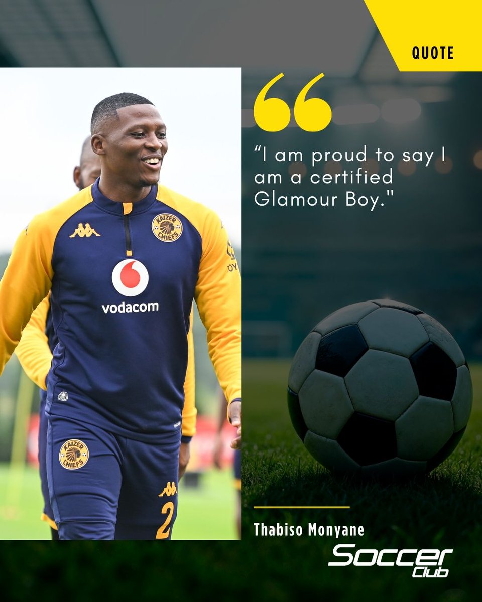 “Certified Glamour Boy”! 💛⚡

<a href="/KaizerChiefs/">Kaizer Chiefs</a> right-back Thabiso Monyane is embracing his fresh start at the club and is ready to make history.

Are you ready to see him shine on the pitch? 👀⚽

🔗: sportsclub.co.za/soccer/betway-…