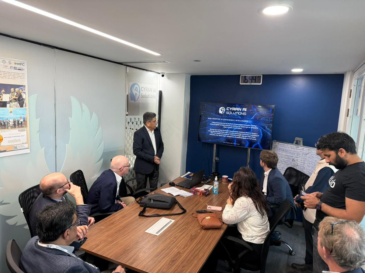 iitdcr's tweet photo. Pleased to host delegation from the #BritishHighCommissionIndia along with leading UK industry representatives led by Ms. Jaya Choraria, Deputy Trade Commissioner for South Asia at IIT Delhi’s Research and Innovation Park. https://t.co/csWdPXnFhH