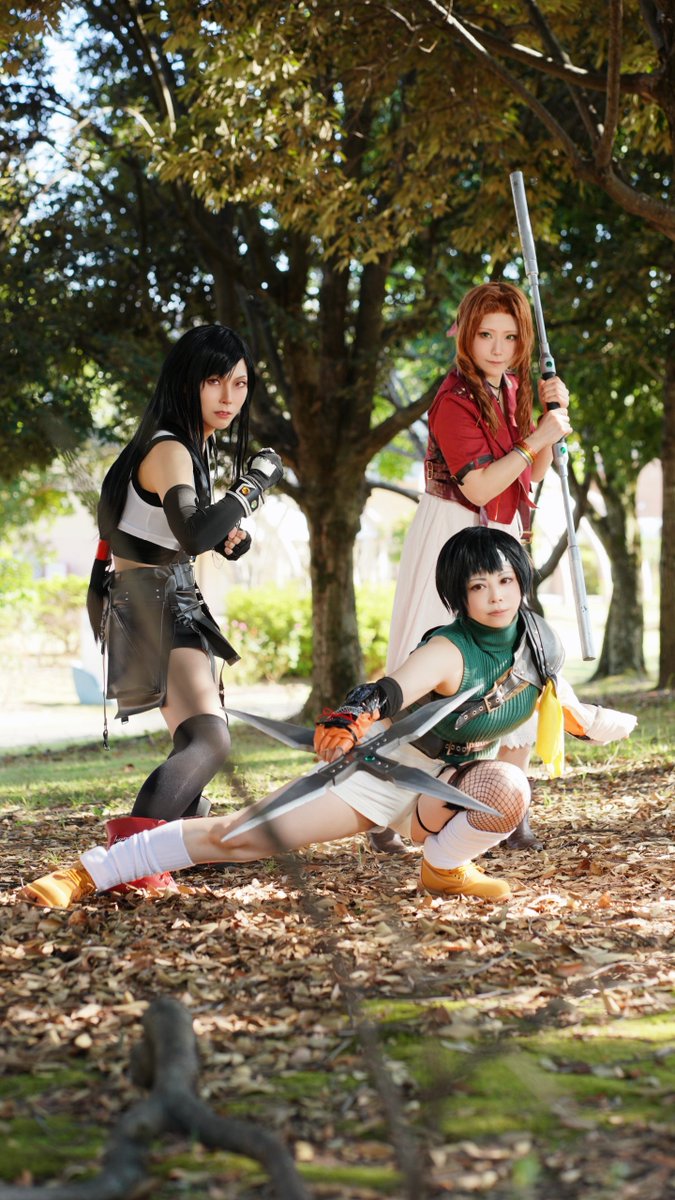 Cosplay FINAL FANTASY VII REBIRTH 三人娘🌸 📷 @prompto910 (ﾃｨﾌｧ