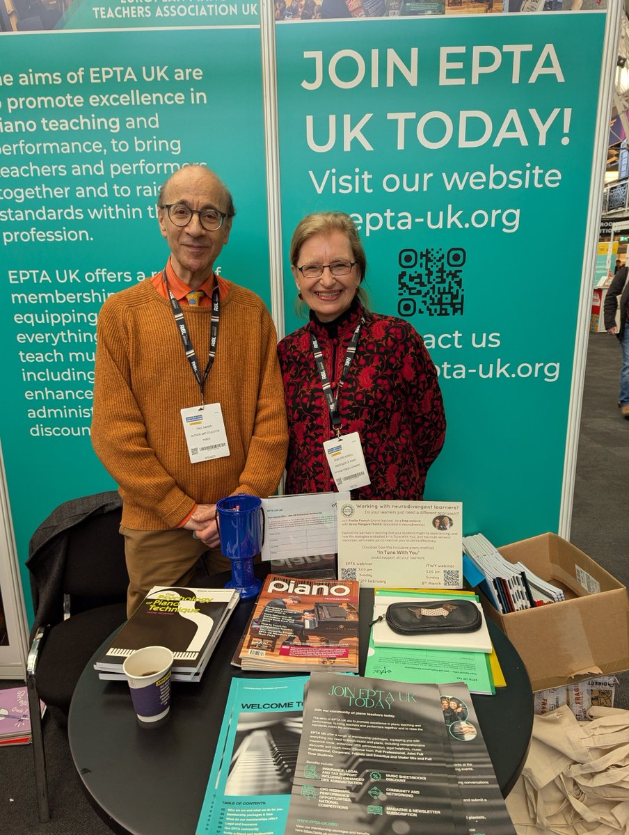EptaUK's tweet image. Thank you to everyone who visited us at The Music &amp;amp; Drama Expo 2026! 🎶🎭

Interested in finding out more about EPTA UK? 🎹
Browse our website and explore membership options here: epta-uk.org/membership-ben…

#EPTAUK #MusicEducation #PianoTeachers #MusicCommunity #MusicandDramaExpo