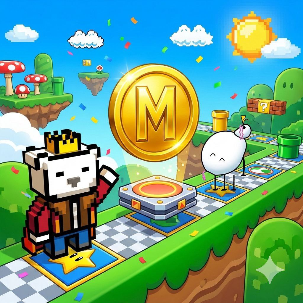 As $pippin crosses 1B another coin needs their attention 

The only coin that <a href="/yoheinakajima/">Yohei</a> ever mentioned 

And the only one he interacted as well

$mariocoin is HIM