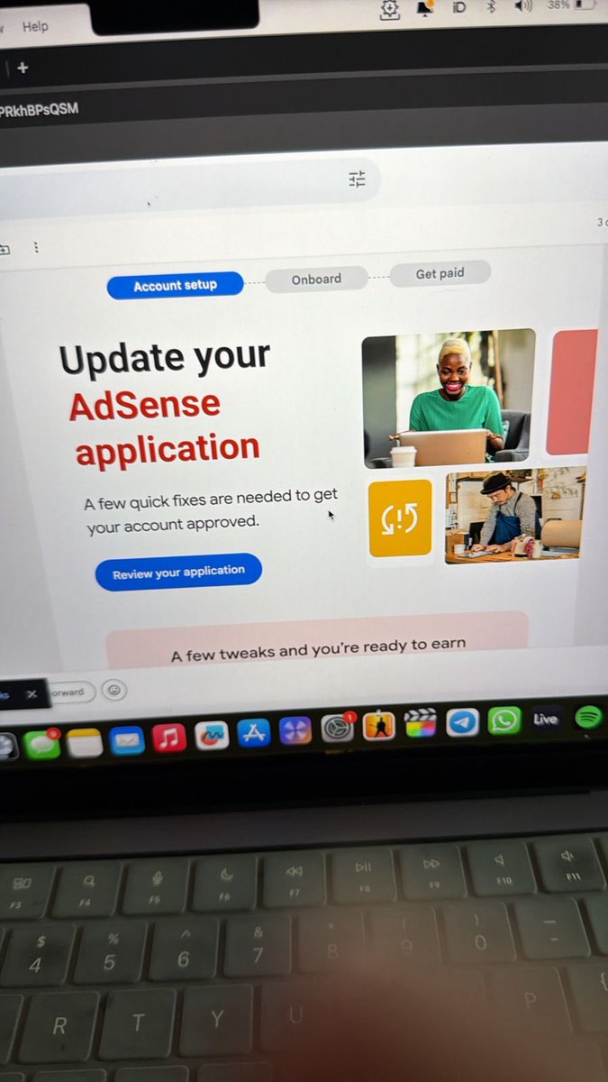 setoshicto51274's tweet photo. @GoogleAds @TeamYouTube I keep getting the message
'Update your AdSense application' even though everything looks fine on my end. Can you please check what I might be missing? https://t.co/PNO01uKiHY